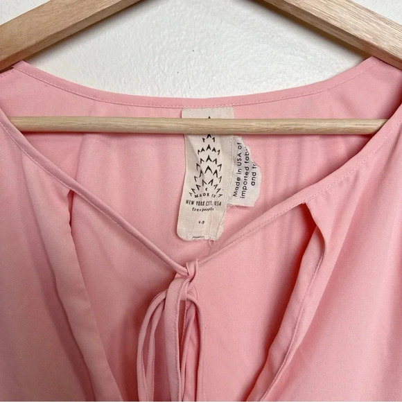 Free People Womens Small Georgine Mini Dress  Gossamer Pink - Picture 9 of 13